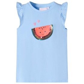 Kinder-T-Shirt mit hellblauen Volantärmeln, Größe 104. von , Kinder-T-Shirts - Ref: Foro24-10630, Preis: 8,54 €, Rabatt: %