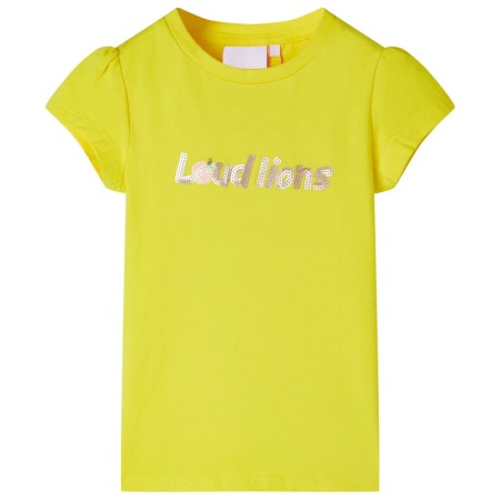 Kinder-T-Shirt mit leuchtend gelben Cap-Ärmeln, Größe 116. von , Kinder-T-Shirts - Ref: Foro24-10651, Preis: 8,20 €, Rabatt: %