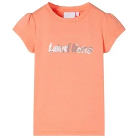 Kinder-T-Shirt mit neonorangefarbenen Cap-Ärmeln, Größe 140. von , Kinder-T-Shirts - Ref: Foro24-10658, Preis: 8,12 €, Rabatt: %