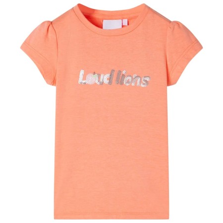 Camiseta infantil de manga casquillo naranja neón 140 by , Kids T-shirts - Ref: Foro24-10658, Price: 8,20 €, Discount: %