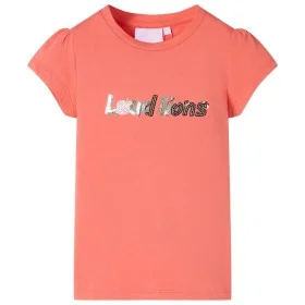 Kinder-T-Shirt mit Kapuzenärmeln in Koralle, Größe 128. von , Kinder-T-Shirts - Ref: Foro24-10647, Preis: 8,12 €, Rabatt: %