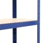 Storage shelving 4 levels blue plywood steel by vidaXL, Industrial shelving - Ref: Foro24-144273, Price: 44,60 €, Discount: %