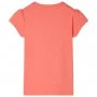 Kinder-T-Shirt mit Kapuzenärmeln in Koralle, Größe 104. von , Kinder-T-Shirts - Ref: Foro24-10645, Preis: 8,12 €, Rabatt: %