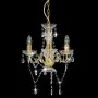 Chandelier with round golden beads 3 x E14 by vidaXL, Lamps - Ref: Foro24-281600, Price: 63,39 €, Discount: %