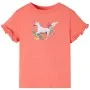 Kurzarm-Kinder-T-Shirt in Koralle, Größe 128. von , Kinder-T-Shirts - Ref: Foro24-10687, Preis: 8,24 €, Rabatt: %