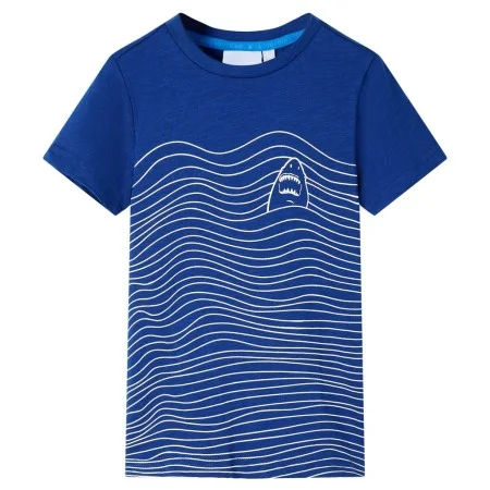 Camiseta infantil azul oscuro 140 de , Camisetas para niños - Ref: Foro24-12313, Precio: 8,12 €, Descuento: %