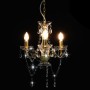 Chandelier with round golden beads 3 x E14 by vidaXL, Lamps - Ref: Foro24-281600, Price: 59,63 €, Discount: %