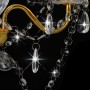 Lámpara de araña con cuentas dorado redonda 3 x E14 de vidaXL, Lámparas - Ref: Foro24-281600, Precio: 62,07 €, Descuento: %