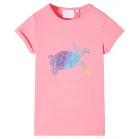 Camiseta infantil rosa chillón 116 de , Camisetas para niños - Ref: Foro24-11191, Precio: 8,17 €, Descuento: %