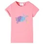 Camiseta infantil rosa chillón 140 de , Camisetas para niños - Ref: Foro24-11193, Precio: 8,17 €, Descuento: %