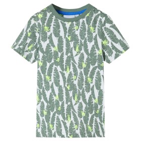 Kinder-T-Shirt in Naturweiß und Dunkelgrün Efeu 92 von , Kinder-T-Shirts - Ref: Foro24-11674, Preis: 8,74 €, Rabatt: %
