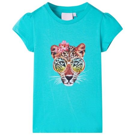 Camiseta infantil verde menta 128 de , Camisetas para niños - Ref: Foro24-10452, Precio: 8,74 €, Descuento: %