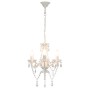 Chandelier with round silver beads 3 x E14 by vidaXL, Lamps - Ref: Foro24-281596, Price: 51,29 €, Discount: %
