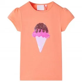 Kinder-T-Shirt in Neonorange, Größe 140. von , Kinder-T-Shirts - Ref: Foro24-10723, Preis: 8,45 €, Rabatt: %
