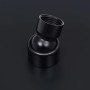 Cabezal ducha efecto lluvia acero inox cuadrado negro 30x20 cm