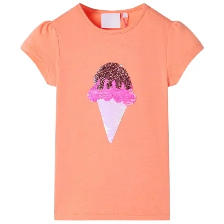 Camiseta infantil naranja neón 116 de , Camisetas para niños - Ref: Foro24-10721, Precio: 8,45 €, Descuento: %