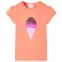 Camiseta infantil naranja neón 116 de , Camisetas para niños - Ref: Foro24-10721, Precio: 8,45 €, Descuento: %