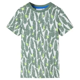 Kinder-T-Shirt in Naturweiß und Dunkelgrün Efeu 116 von , Kinder-T-Shirts - Ref: Foro24-11676, Preis: 8,64 €, Rabatt: %