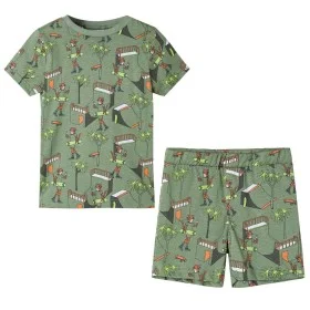 Kurzarm-Kinderpyjama in hellem Khaki, Größe 104. von , Kinderpyjamas - Ref: Foro24-12510, Preis: 10,64 €, Rabatt: %