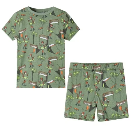 Kurzarm-Kinderpyjama in hellem Khaki, Größe 104. von , Kinderpyjamas - Ref: Foro24-12510, Preis: 10,64 €, Rabatt: %
