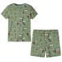 Kurzarm-Kinderpyjama in hellem Khaki, Größe 104. von , Kinderpyjamas - Ref: Foro24-12510, Preis: 10,64 €, Rabatt: %
