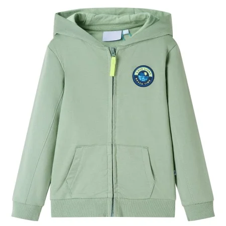 Kinderhoodie mit Kapuze und Reißverschluss in hellem Khaki 92 von , Kinder-T-Shirts - Ref: Foro24-12584, Preis: 12,51 €, Raba...