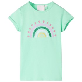 Camiseta infantil verde brillante 128 by , Kids T-shirts - Ref: Foro24-10737, Price: 8,66 €, Discount: %