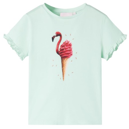 Kinder-T-Shirt in hellmintgrün, Größe 116. von , Kinder-T-Shirts - Ref: Foro24-10806, Preis: 8,54 €, Rabatt: %