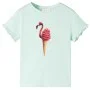 Camiseta infantil verde menta claro 116 de , Camisetas para niños - Ref: Foro24-10806, Precio: 8,45 €, Descuento: %