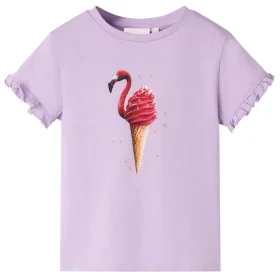 Camiseta infantil lila 128 de , Camisetas para niños - Ref: Foro24-10812, Precio: 8,45 €, Descuento: %