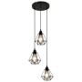 Black Diamond Design Deckenleuchte mit 3 E27 Glühbirnen von vidaXL, Lampen - Ref: Foro24-281634, Preis: 54,62 €, Rabatt: %