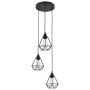Black Diamond Design Deckenleuchte mit 3 E27 Glühbirnen von vidaXL, Lampen - Ref: Foro24-281634, Preis: 54,62 €, Rabatt: %