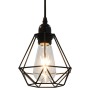 Black Diamond Design Deckenleuchte mit 3 E27 Glühbirnen von vidaXL, Lampen - Ref: Foro24-281634, Preis: 54,62 €, Rabatt: %