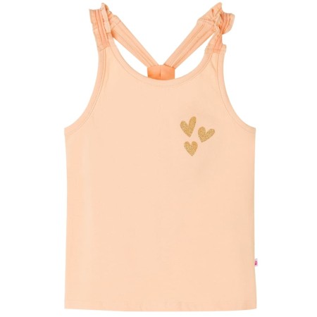 Camiseta de tirantes infantil naranja claro 104 de , Camisetas para niños - Ref: Foro24-10515, Precio: 8,00 €