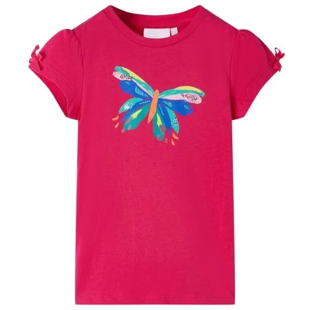 Camiseta infantil rosa chillón 104 de , Camisetas para niños - Ref: Foro24-10995, Precio: 8,39 €, Descuento: %