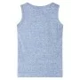 Kinder Tanktop in Melange-Blau, Größe 128. von , Kinder-T-Shirts - Ref: Foro24-12497, Preis: 7,79 €, Rabatt: %