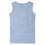Kinder Tanktop in Melange-Blau, Größe 128. von , Kinder-T-Shirts - Ref: Foro24-12497, Preis: 7,88 €, Rabatt: %