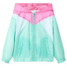 Kinderjacke mit Kapuze und mehrfarbigem Reißverschluss in Größe 104. von , Oberbekleidung für Kinder - Ref: Foro24-10825, Pre...