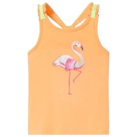 Kinder ärmelloses orangefarbenes T-Shirt Größe 128 von , Kinder-T-Shirts - Ref: Foro24-11147, Preis: 8,30 €, Rabatt: %