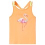 Kinder ärmelloses orangefarbenes T-Shirt Größe 128 von , Kinder-T-Shirts - Ref: Foro24-11147, Preis: 8,39 €, Rabatt: %