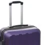 Set of 3 purple hard-shell trolley suitcases with wheels made of ABS. by vidaXL, Suitcases - Ref: Foro24-91877, Price: 147,32...