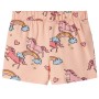 Pijama infantil de manga corta naranja claro 92