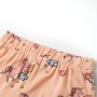 Pijama infantil de manga corta naranja claro 92