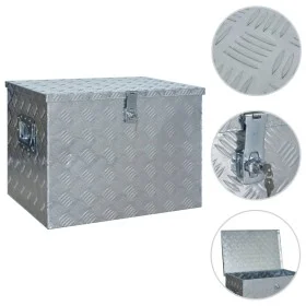 Aluminum box 610x430x455 mm silver by vidaXL, Toolboxes - Ref: Foro24-144847, Price: 220,44 €, Discount: %