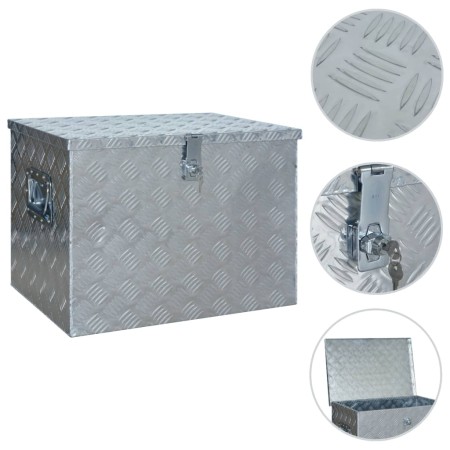 Aluminiumbox 610x430x455 mm silber von vidaXL, Werkzeugkästen - Ref: Foro24-144847, Preis: 225,41 €, Rabatt: %