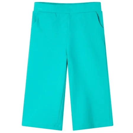 Pantalón infantil con perneras anchas verde menta 104 de , Pantalones de niños - Ref: Foro24-11040, Precio: 10,64 €, Descuent...