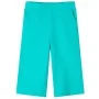 Pantalón infantil con perneras anchas verde menta 104 de , Pantalones de niños - Ref: Foro24-11040, Precio: 10,64 €, Descuent...