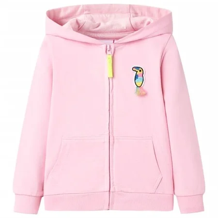 Kinderhoodie mit Kapuze und Reißverschluss in Rosa, Größe 92. von , Kinder-T-Shirts - Ref: Foro24-11564, Preis: 11,97 €, Raba...