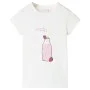 Camiseta infantil color crudo 128 de , Camisetas para niños - Ref: Foro24-11262, Precio: 8,19 €, Descuento: %