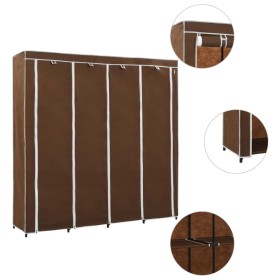 Wardrobe with 4 brown compartments 175x45x170 cm by vidaXL, Wardrobes - Ref: Foro24-282446, Price: 55,22 €, Discount: %